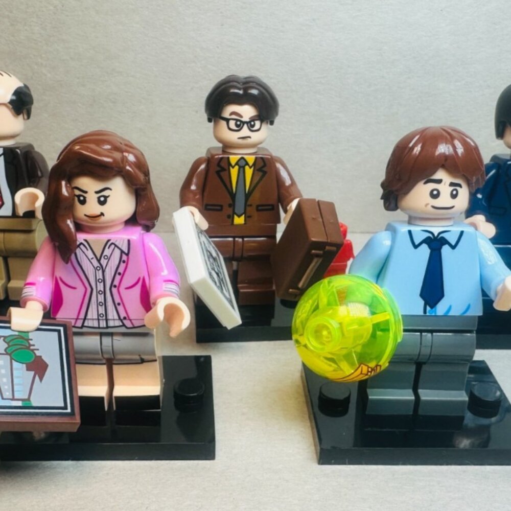 Custom Printed MOC The Office Minifigures 5 Pack